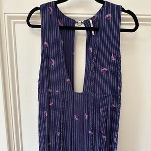 Navy Blue Straight Dress